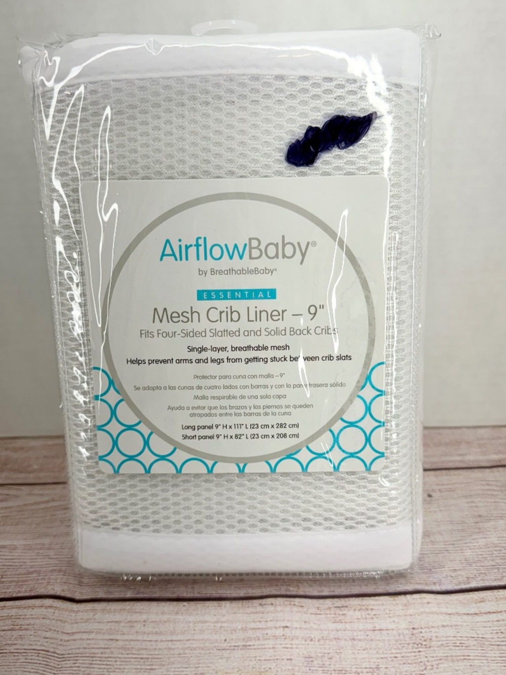 Airflow Baby by Breathable Baby Essential Mesh Crib Liner 9" Safety